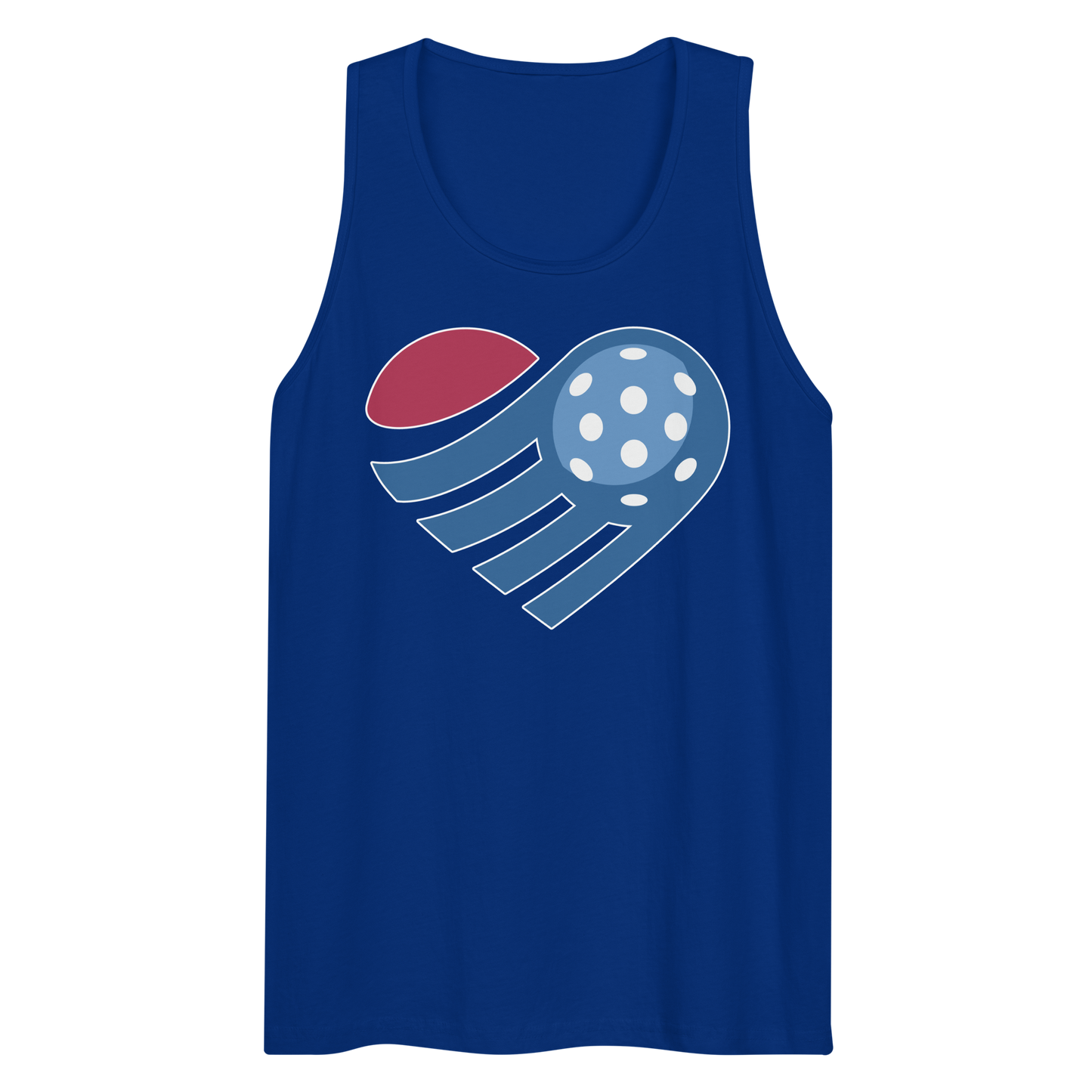 Pickleball Heart Men’s premium tank top