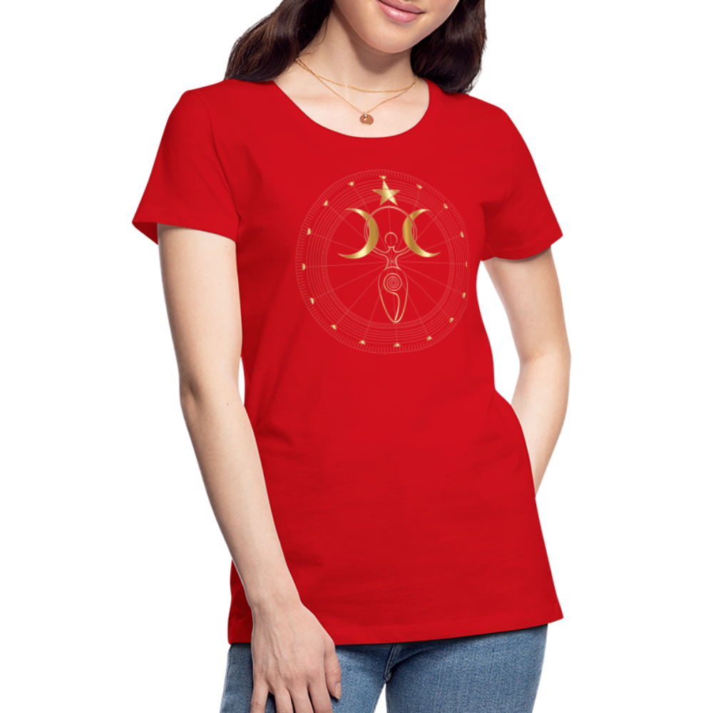 GODDESS Women’s Premium T-Shirt - red