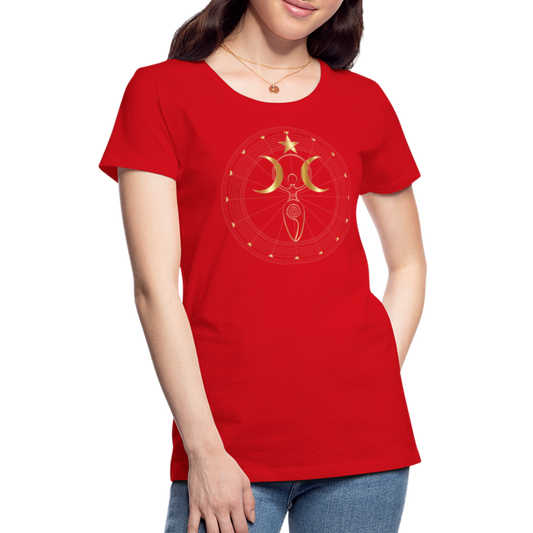 GODDESS Women’s Premium T-Shirt - red