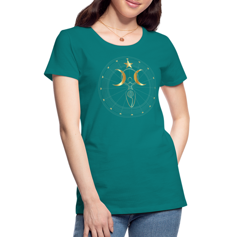 GODDESS Women’s Premium T-Shirt - teal