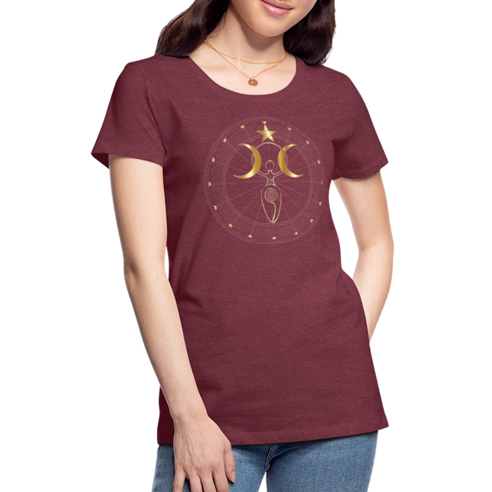 GODDESS Women’s Premium T-Shirt - heather burgundy