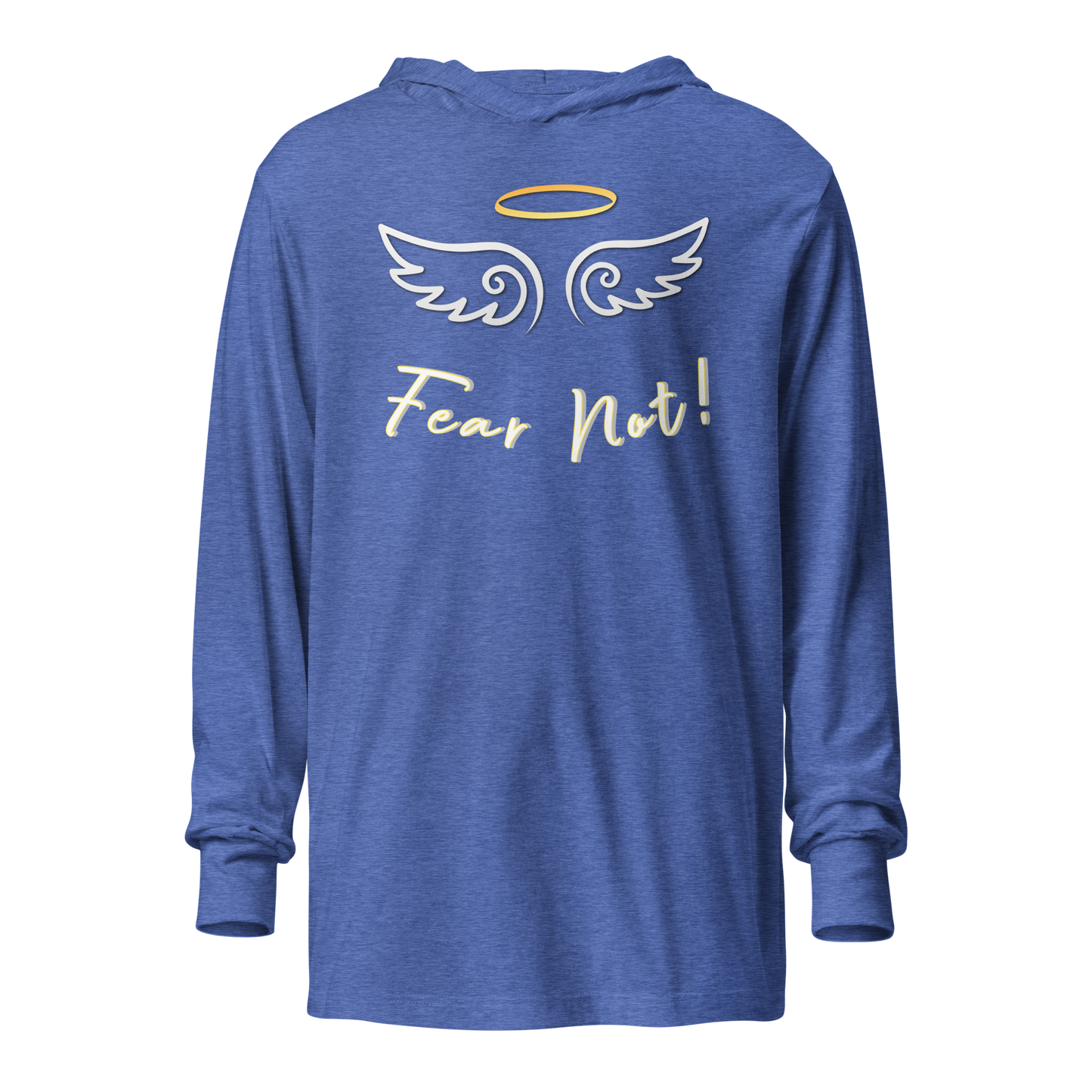 Christmas Angel Fear Not Hooded long-sleeve tee