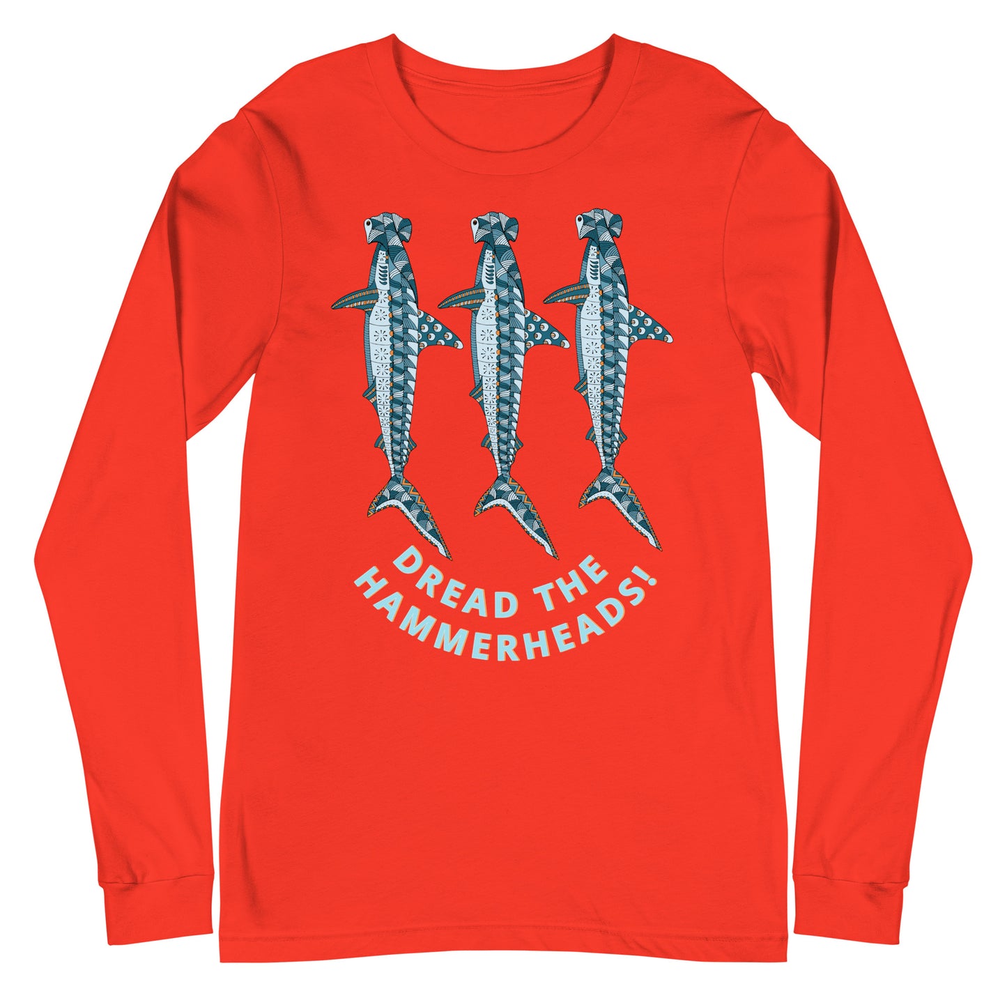 Dread The Hammerheads Rugby Team Unisex Long Sleeve Tee