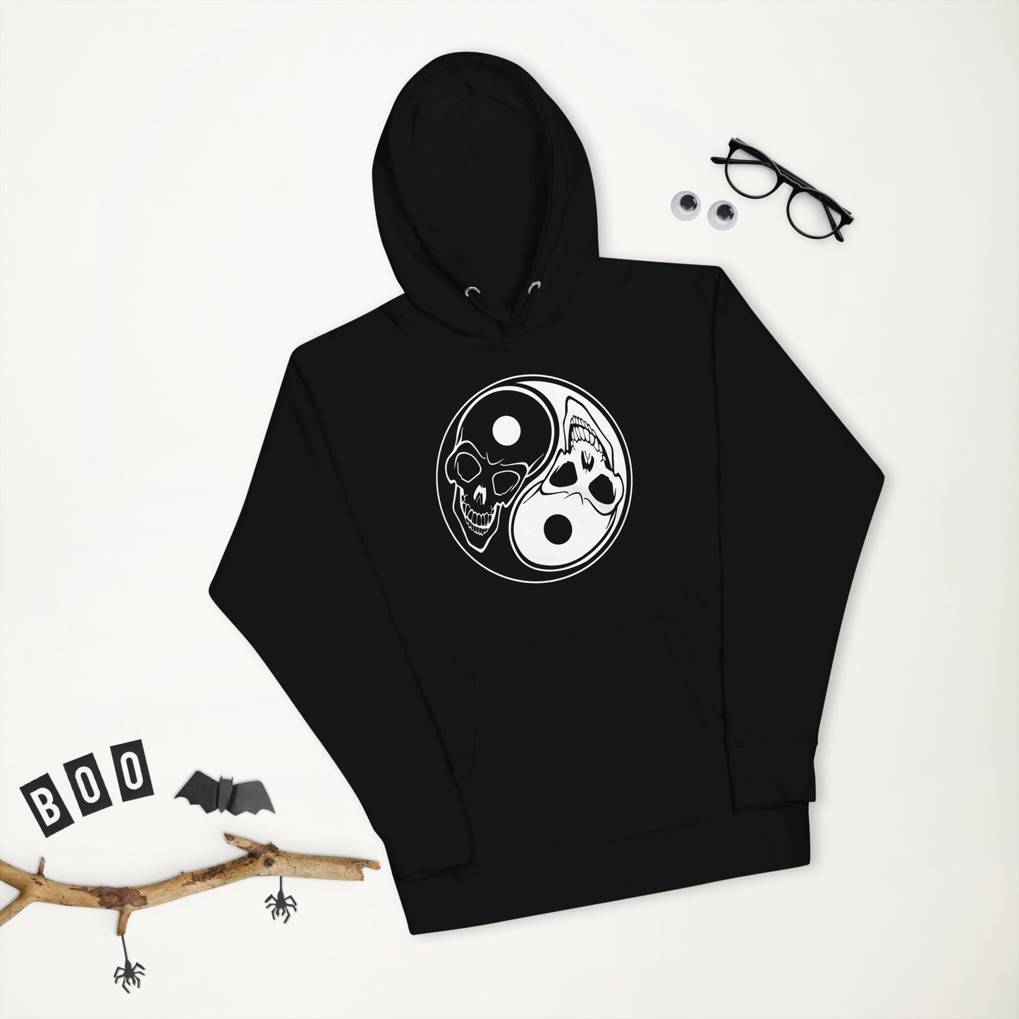 Yin Yang Skeleton Unisex Hoodie