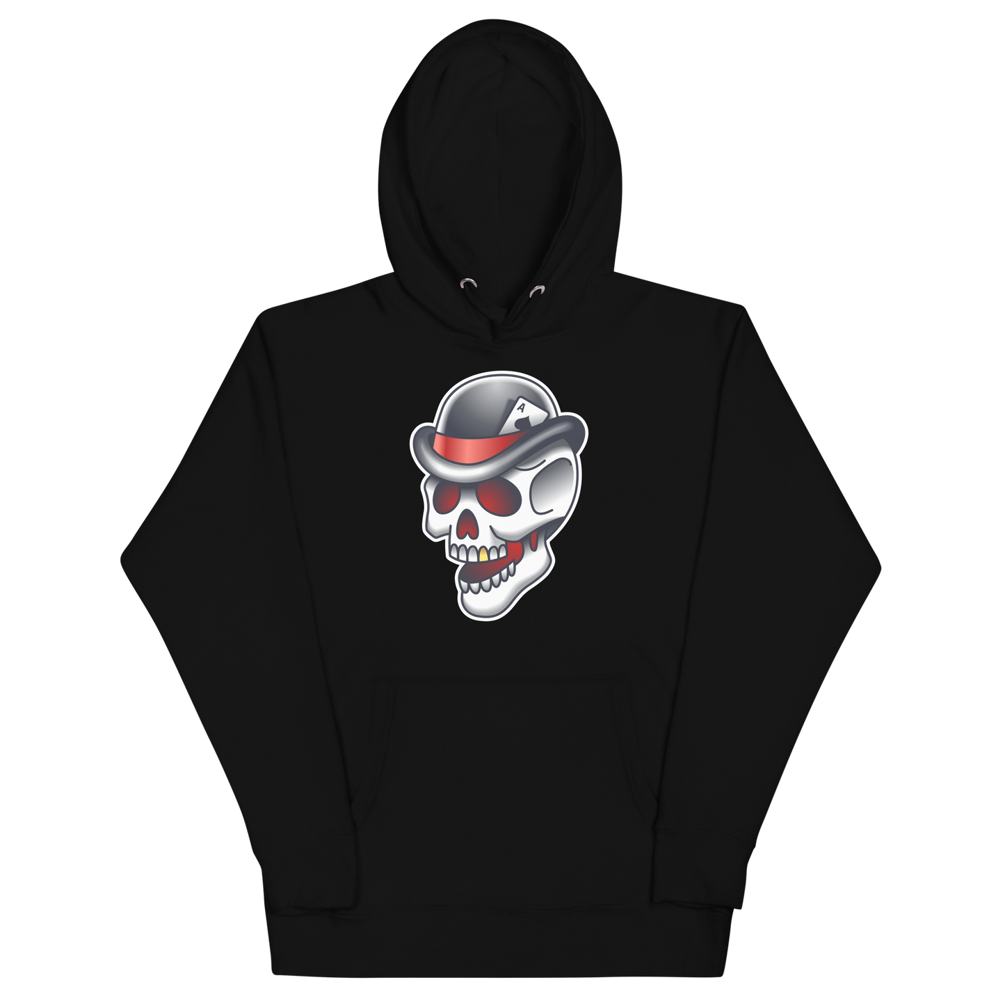 Halloween Skeleton Gambler Unisex Hoodie