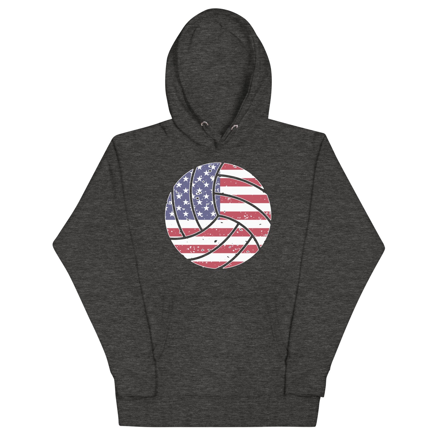 Sports Volleyball US Flag Unisex Hoodie