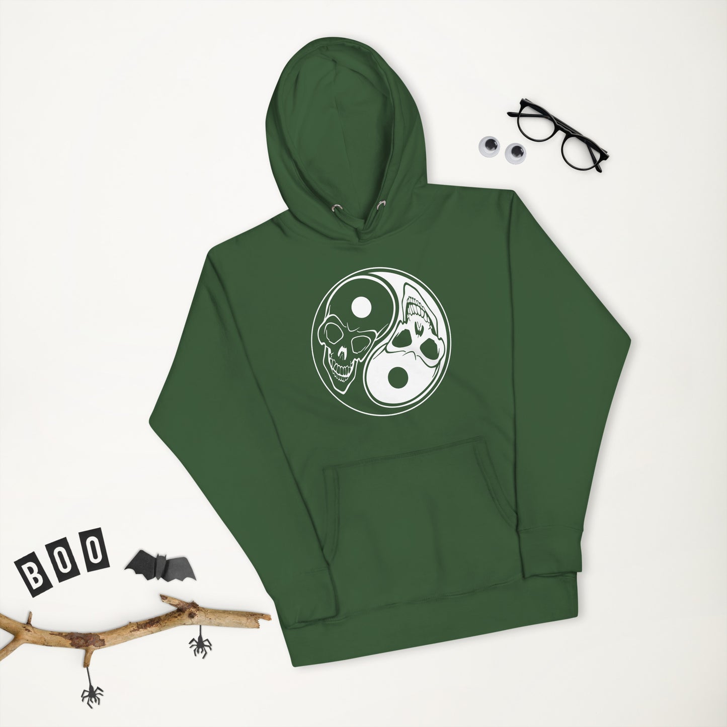 Yin Yang Skeleton Unisex Hoodie