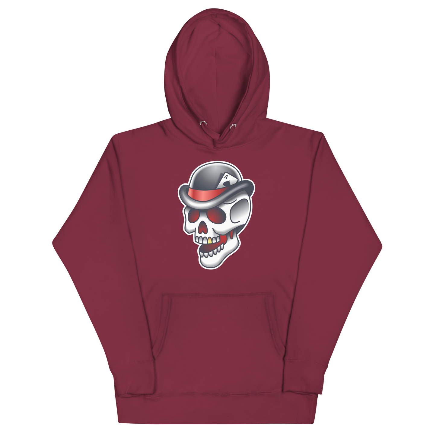 Halloween Skeleton Gambler Unisex Hoodie