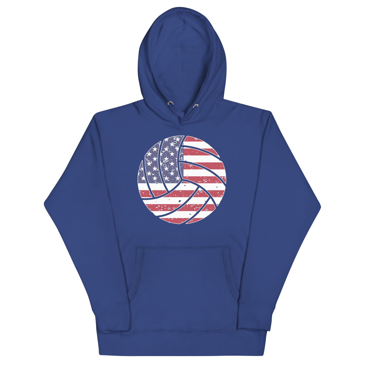 Sports Volleyball US Flag Unisex Hoodie